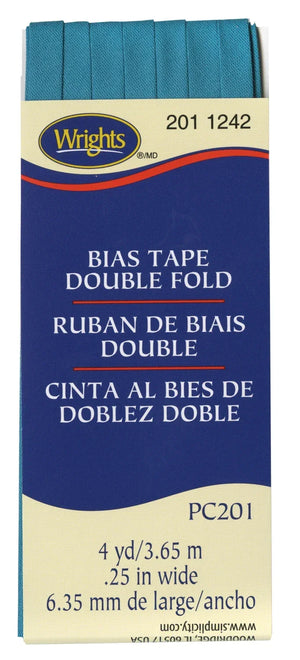1/4" Double Fold Bias Tape Mediterraniean 1/4" Double Fold Bias Tape Mediterraniean