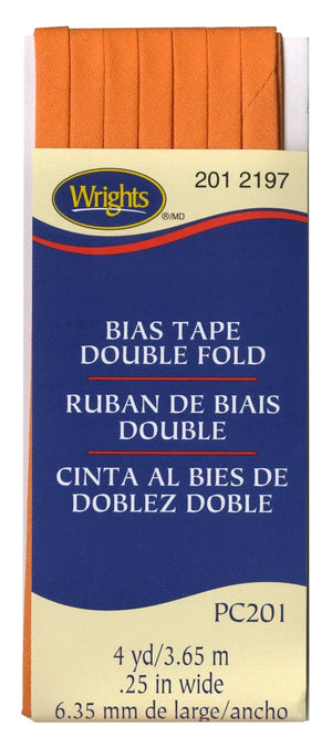 1/4" Double Fold Bias Tape Orange Peel