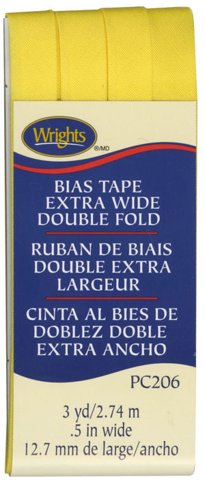 1/2" Double Fold Bias Tape Canary
