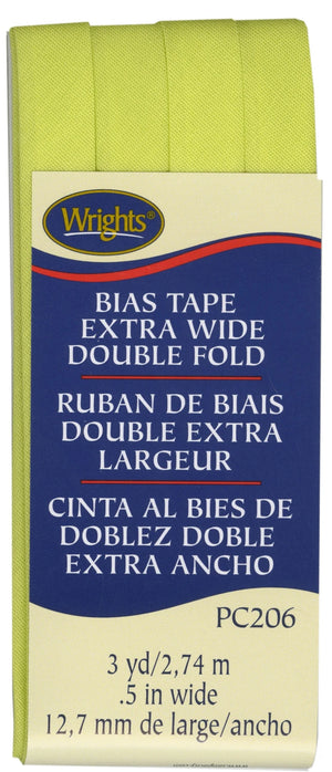1/2" Double Fold Bias Tape Citron