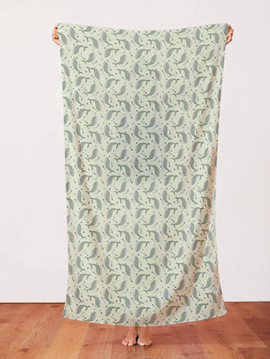 Swimming Whales Light Green Swimming Whales Light Green