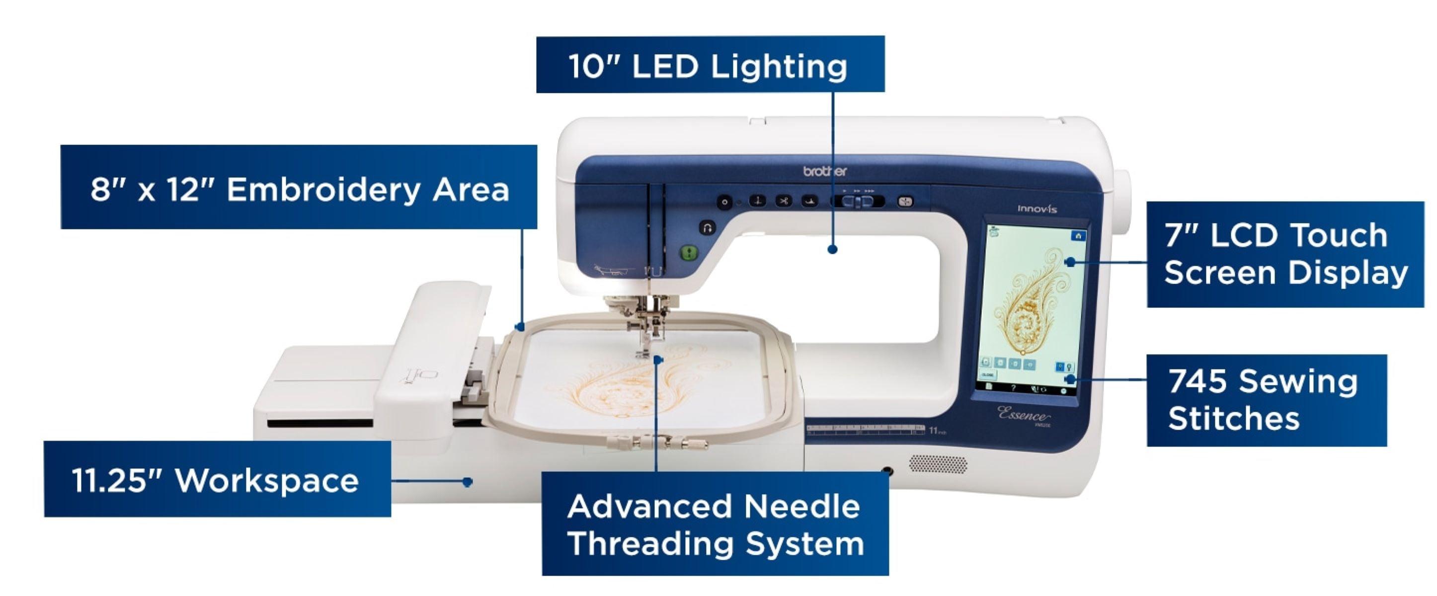 USED Brother Essence Innov-is VM5200 Sewing, Quilting, & Embroidery Machine - Meissner Sewing and Vacuum