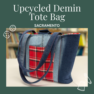 Upcycled Denim Tote or Purse | Sacramento Upcycled Denim Tote or Purse | Sacramento