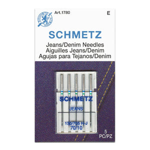 Schmetz Size 70/10 Jean/Denim Machine Needles (5pc) Schmetz Size 70/10 Jean/Denim Machine Needles (5pc)