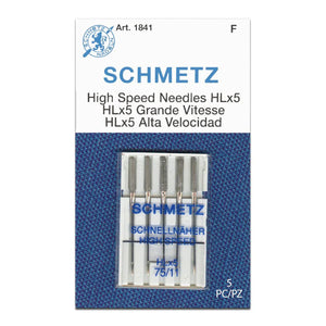 Schmetz Size 75/11 High-Speed Quilting Machine Needles (5pc) Schmetz Size 75/11 High-Speed Quilting Machine Needles (5pc)