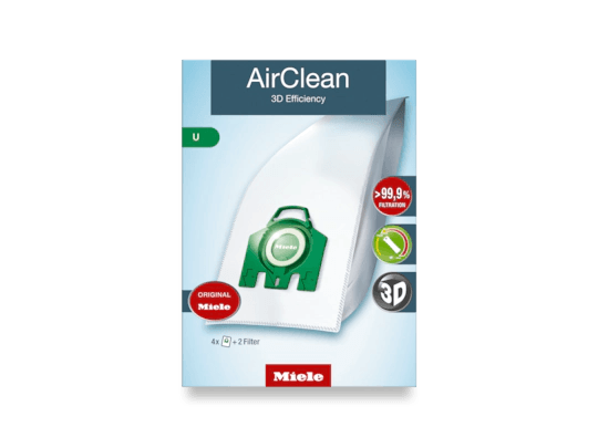 Miele AirClean 3D Efficiency U dustbags (Type U) - Meissner Sewing and Vacuum