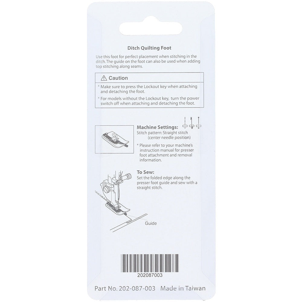Janome Ditch Quilting Foot for 9MM Machines