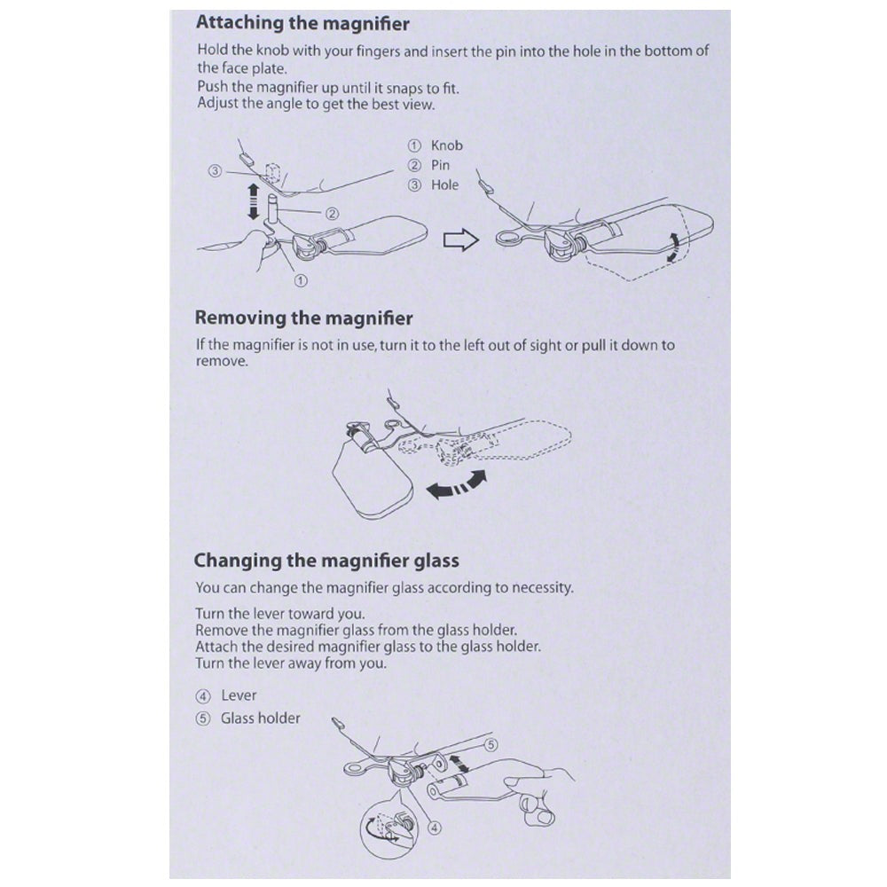 Janome Optic Magnifier Set 20/40/60
