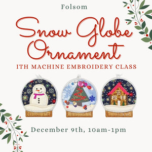 ITH Snow Globe Ornaments | Folsom | Dec. 9th