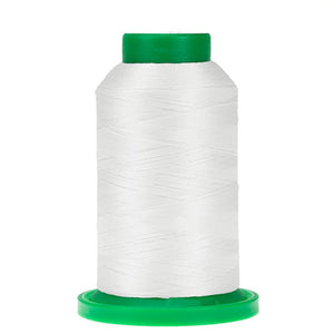 0010 Silky White Isacord Thread 1000M