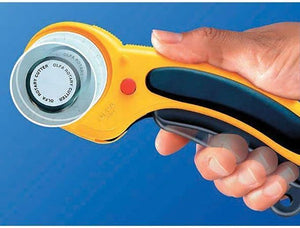 Olfa Deluxe Ergonomic Rotary Cutter 45mm - Meissner Sewing and Vacuum Olfa Deluxe Ergonomic Rotary Cutter 45mm - Meissner Sewing and Vacuum
