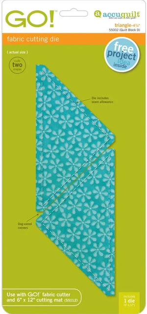 Go! Triangle 4 7/8" Block D