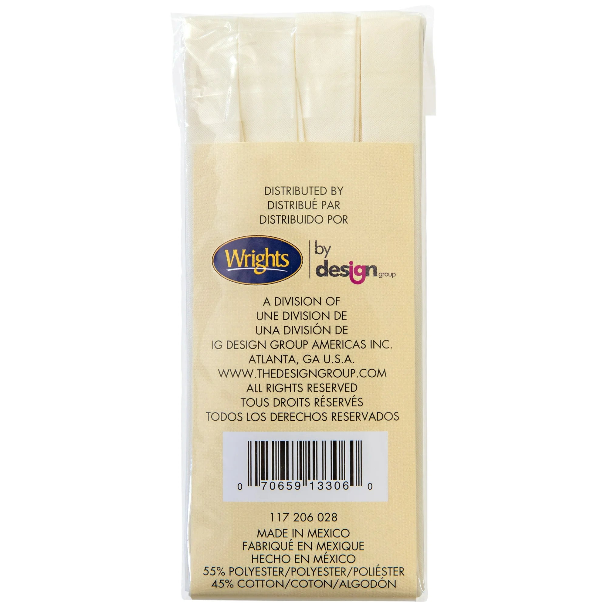 1/4" Double Fold Bias Tape Oyster