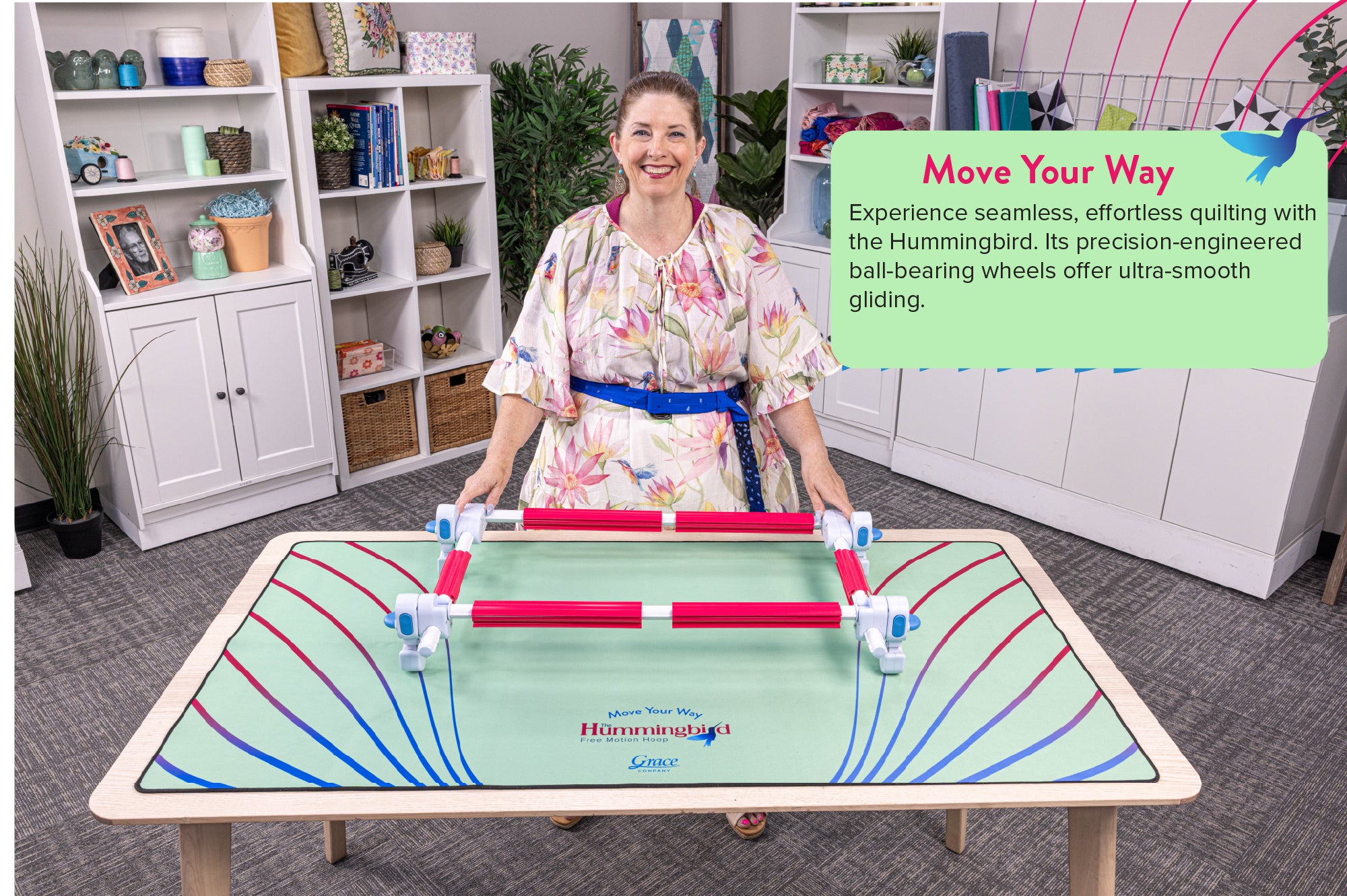 Grace Hummingbird Free Motion Hoop Pre-order