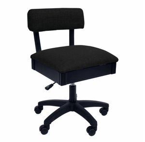 Arrow Baroness Black Hydraulic Sewing Chair (H8170) - Meissner Sewing and Vacuum