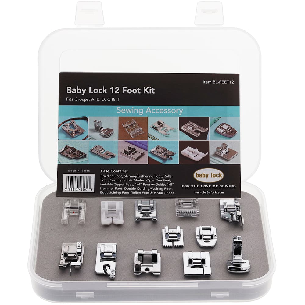 Baby Lock 12pc Sewing Foot Kit, #BL-FEET12