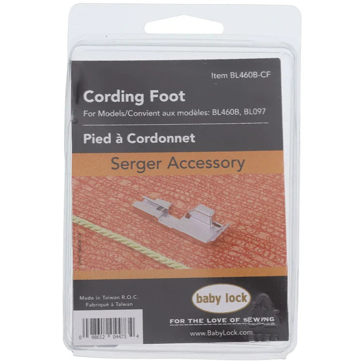 Baby Lock Cording Foot, #BL460B-CF