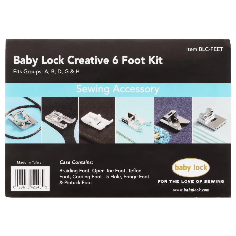 Baby Lock 6pc Foot Kit and Case, #BLC-FEET