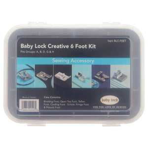 Baby Lock 6pc Foot Kit and Case, #BLC-FEET