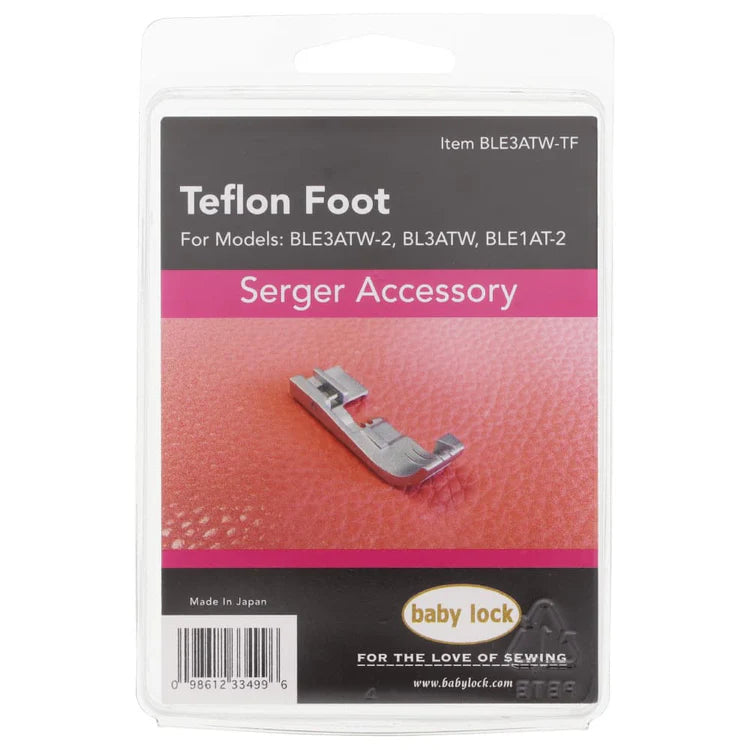 Baby Lock Teflon Foot, #BLE3ATW-TF