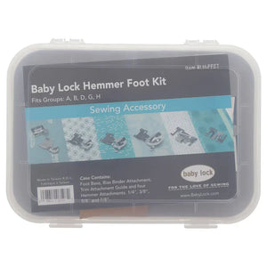 Baby Lock 7pc Hemmer Foot Kit, #BLH-FEET