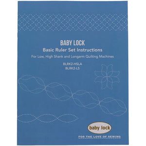 Baby Lock High Shank & Long-Arm Ruler Set (1/4"), #BLRK2-HSLA