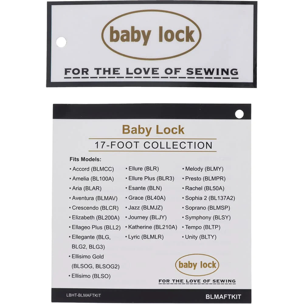 Baby Lock 17pc Presser Foot Kit, #BLMAFTKIT