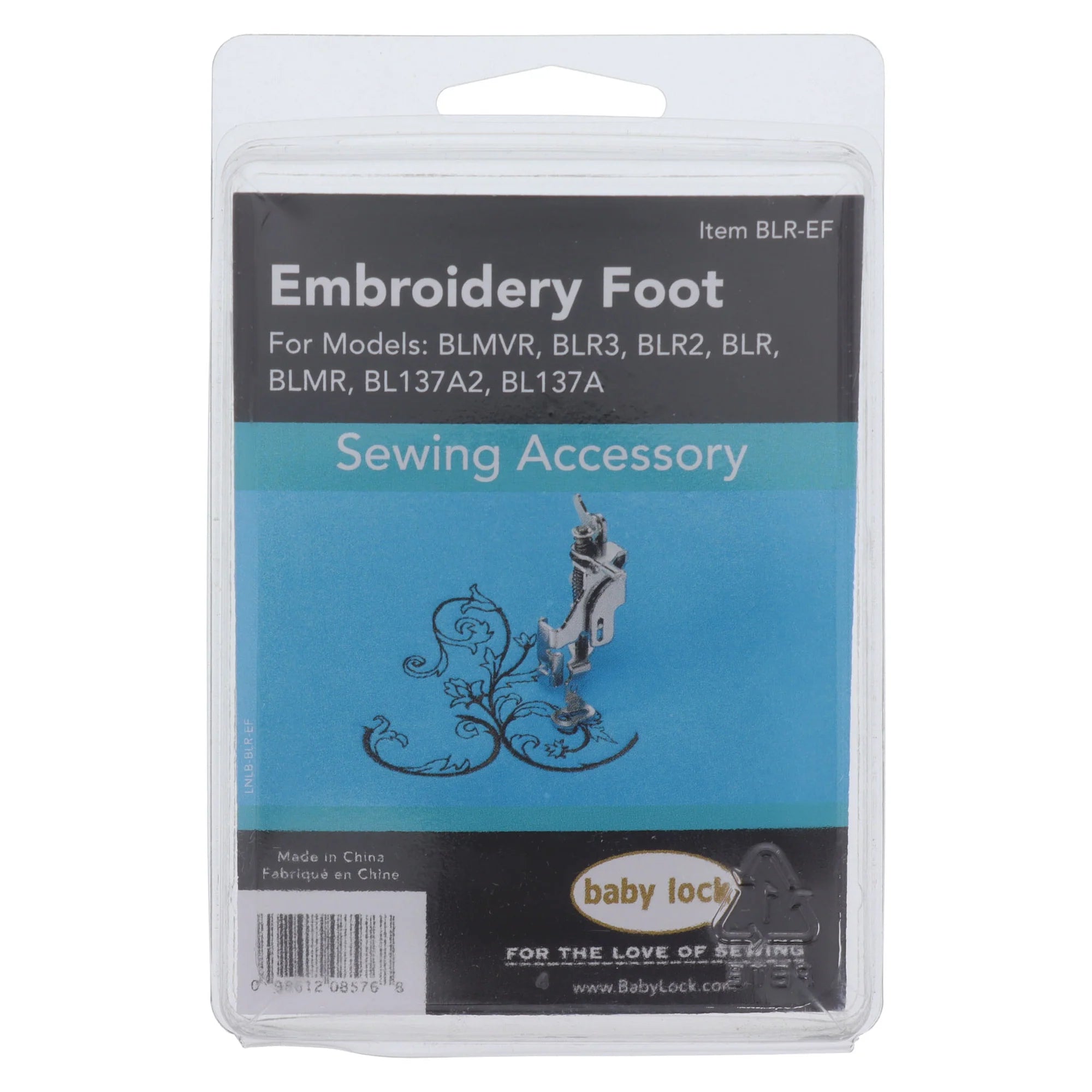 Baby Lock Embroidery Foot (Q), #BLR-EF