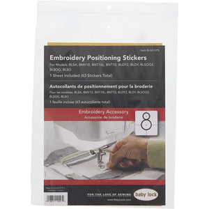 Baby Lock Embroidery Positioning Stickers, #BLSO-EPS (77pc)