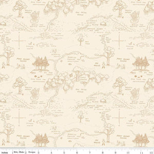 Winnie The Pooh Map Cream Winnie The Pooh Map Cream