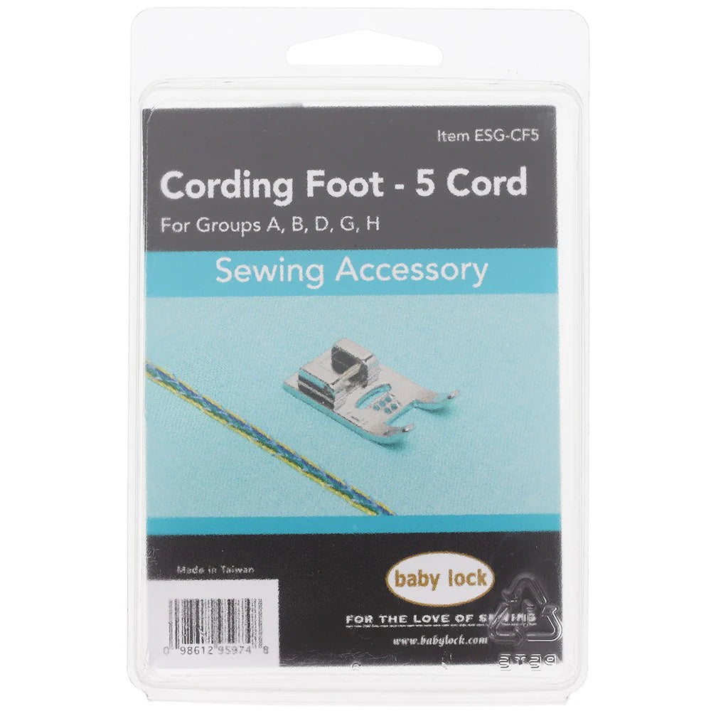 Baby Lock 5 Holed Cording Foot, #ESG-CF5