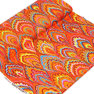 Kaffe Fassett Collective Classics Plus Marble Scallops - Red