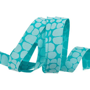 Jumble Turquoise 5/8" Ribbon PER YARD