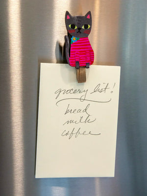 Magnet Happy Clips Cat Set of 2