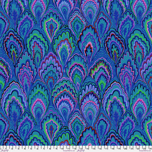 Kaffe Fassett Collective Classics Plus Marble Scallops - Blue