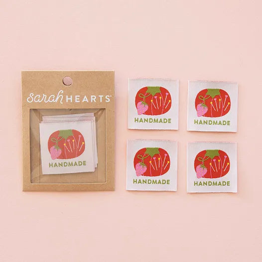 Tomato Pin Cushion Handmade Large Label