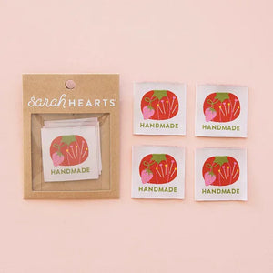 Tomato Pin Cushion Handmade Large Label