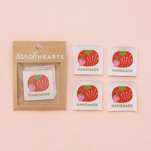 Tomato Pin Cushion Handmade Large Label