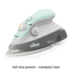 Oliso M3Pro Mini Iron with Trivet Aqua