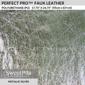 Perfect Pro™ Faux Leather - Silver Metallic 0.7mm
