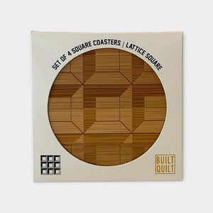 Lattice Square Square Coaster Set