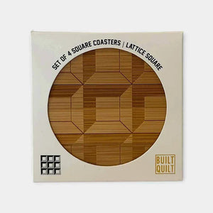 Lattice Square Square Coaster Set