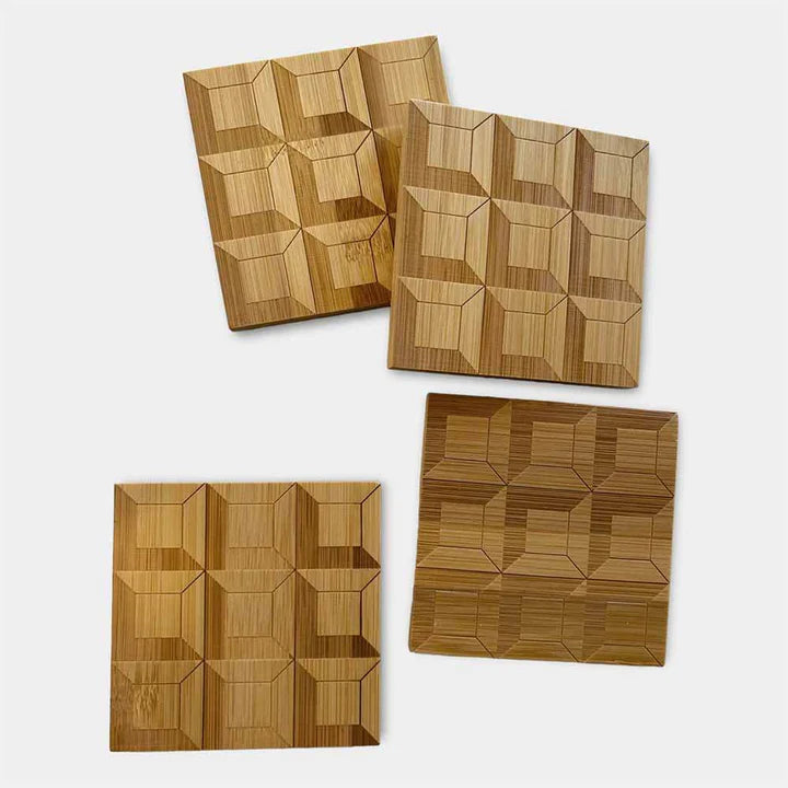 Lattice Square Square Coaster Set
