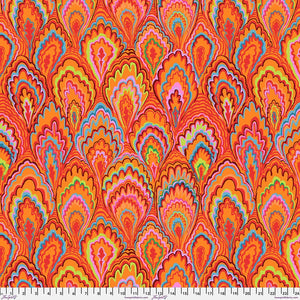 Kaffe Fassett Collective Classics Plus Marble Scallops - Red