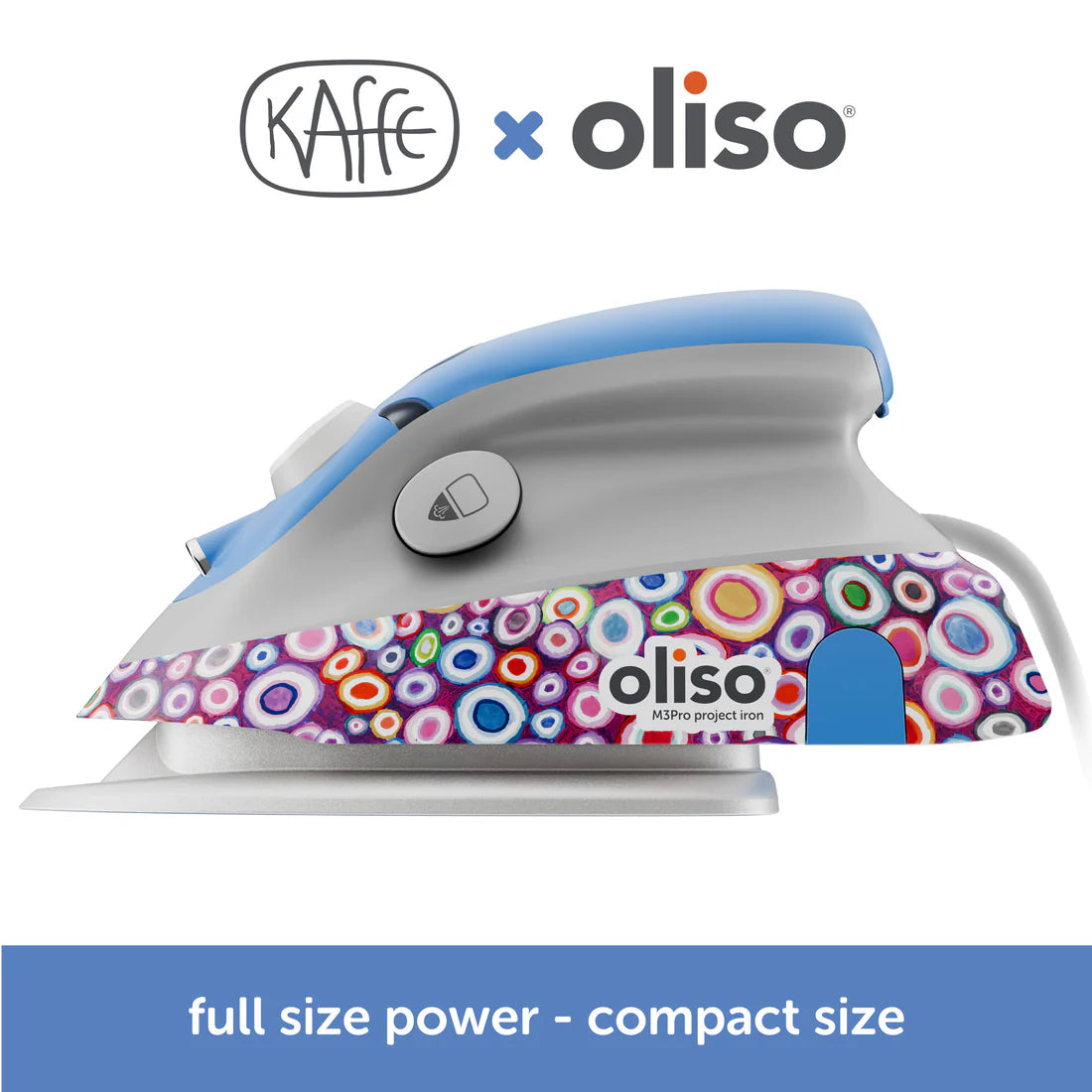 Oliso M3Pro Mini Iron with Trivet Kaffe Fassett