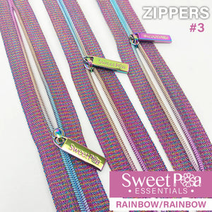 Sweet Pea #3 Zippers - RAINBOW/RAINBOW