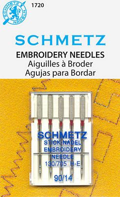 Schmetz Machine Embroidery 5-pk sz14/90 Schmetz Machine Embroidery 5-pk sz14/90