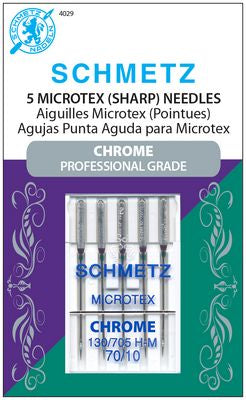 Schmetz Chrome Microtex 70/10 5 Pack Schmetz Chrome Microtex 70/10 5 Pack