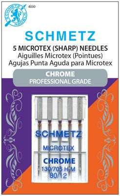 Schmetz Chrome Microtex 80/12 5 Pack Schmetz Chrome Microtex 80/12 5 Pack
