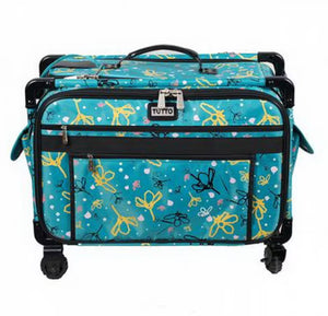 Tutto X-Large 24" Machine on Wheels Bag Turquoise in Daisy